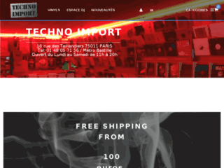 techno-import.fr website preview