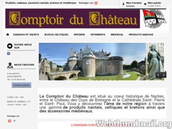 comptoirduchateau.fr website preview