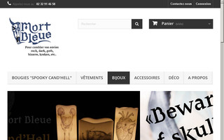 mortbleue.fr website preview