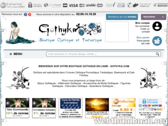 gothyka.com website preview