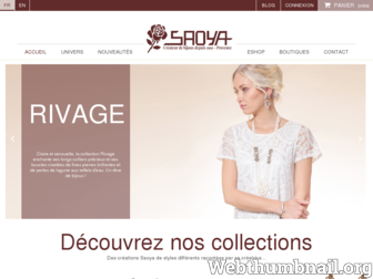 saoya.fr website preview