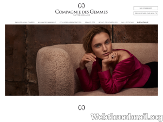 compagniedesgemmes.com website preview