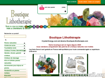 boutiquelithotherapie.com website preview