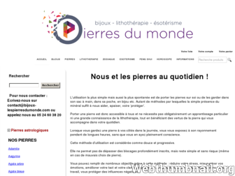 bijoux-lespierresdumonde.com website preview