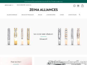 zeina-alliances.com website preview