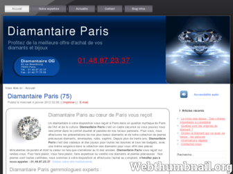 diamantaireparis.com website preview