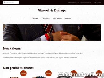 marcel-et-django.com website preview