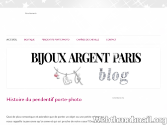 bijouxargentparis.com website preview