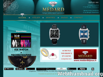 medard-boutiques.fr website preview