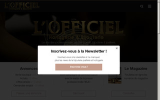 lofficielhb.com website preview