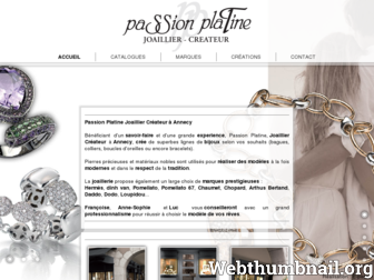 passion-platine.com website preview