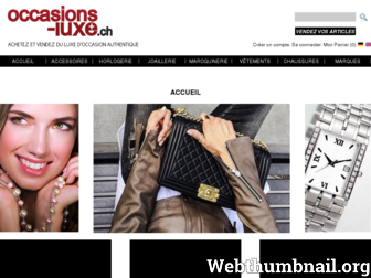 occasions-luxe.ch website preview