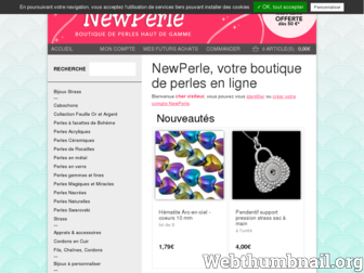 newperle.fr website preview