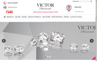 victor-diamonds.fr website preview