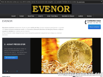 evenor.fr website preview