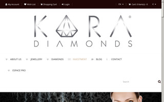 kara-diamonds.com website preview