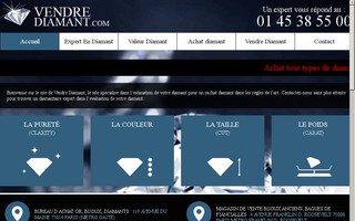 vendrediamant.com website preview