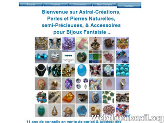 astral-creations.fr website preview