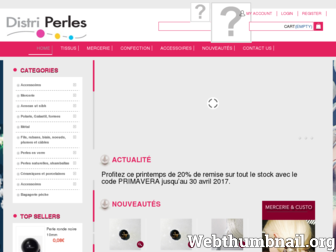 distriperles.fr website preview