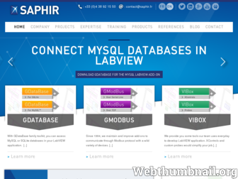 saphir.fr website preview