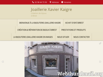 bijouterie-brest-xavierkaigre.fr website preview