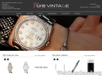 pure-vintage.fr website preview