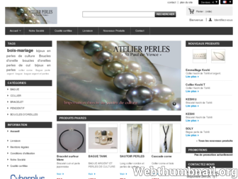 atelierperles.com website preview