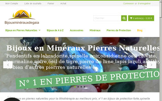 bijouxminerauxdegaia.com website preview