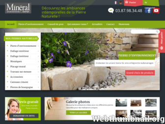 mineral-pierre-naturelle.fr website preview