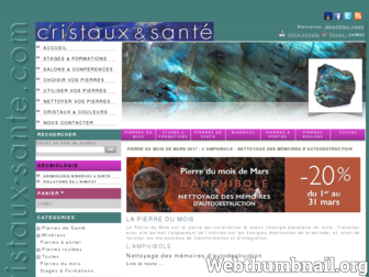 cristaux-sante.com website preview