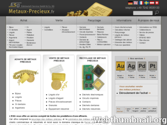 metaux-precieux.fr website preview