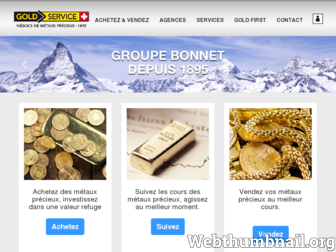 gold-service.fr website preview