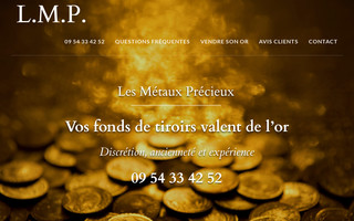 lesmetauxprecieux.com website preview