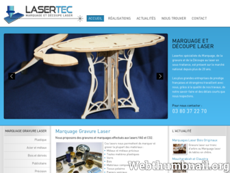 lasertec.fr website preview