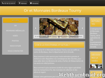 oretmonnaiesbordeaux.fr website preview