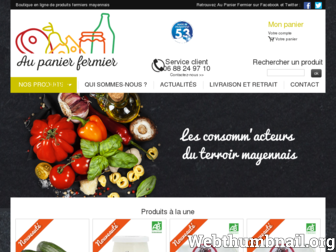 aupanierfermier.fr website preview