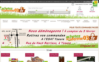 achetezalaferme03.fr website preview