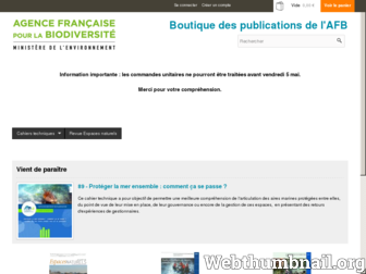 boutique.espaces-naturels.fr website preview