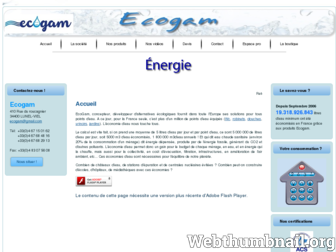 ecogam.fr website preview