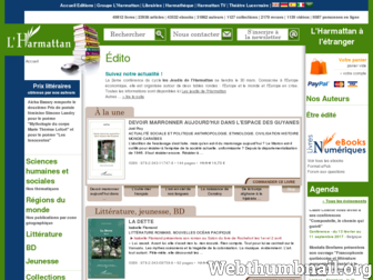 editions-harmattan.fr website preview