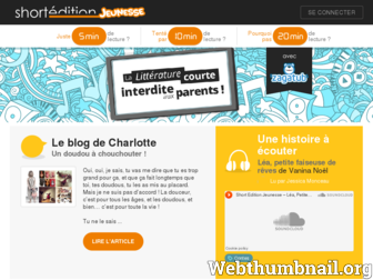 jeunesse.short-edition.com website preview