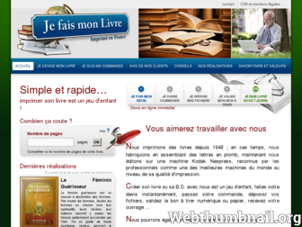 jefaismonlivre.fr website preview