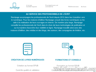 numipage.com website preview