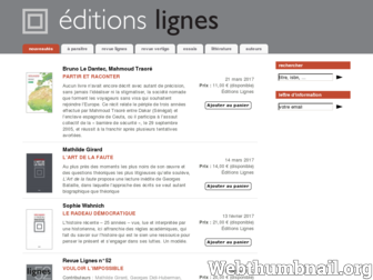 editions-lignes.com website preview