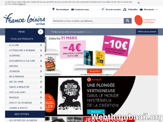 franceloisirs.fr website preview