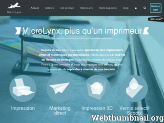 micro-lynx.fr website preview