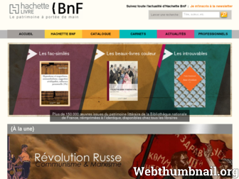 hachettebnf.fr website preview