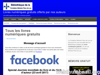 livresnumeriquesgratuits.wordpress.com website preview