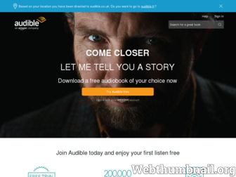 audible.fr website preview