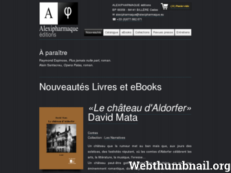 alexipharmaque.eu website preview